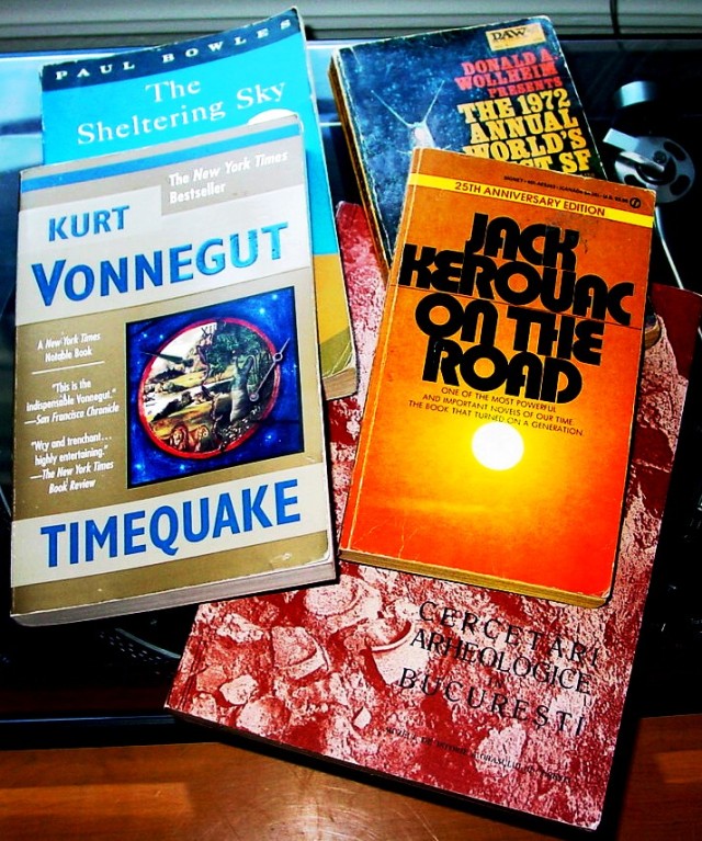 Books found at a yard sale. Future reading from the past!
