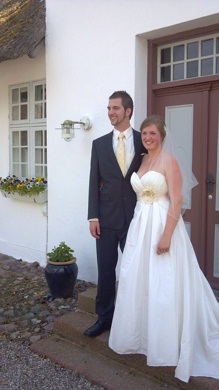 My son and his bride, 21st century elegance in an 18th century parsonage in Copenhagen.
